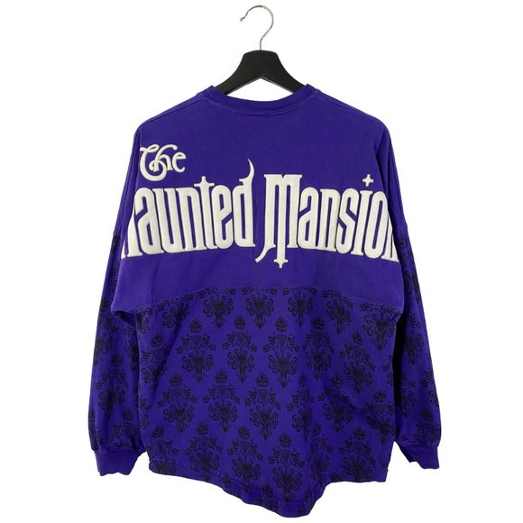 Disney The Haunted Mansion puff print spirit jersey purple mens size XS - Picture 1 of 6